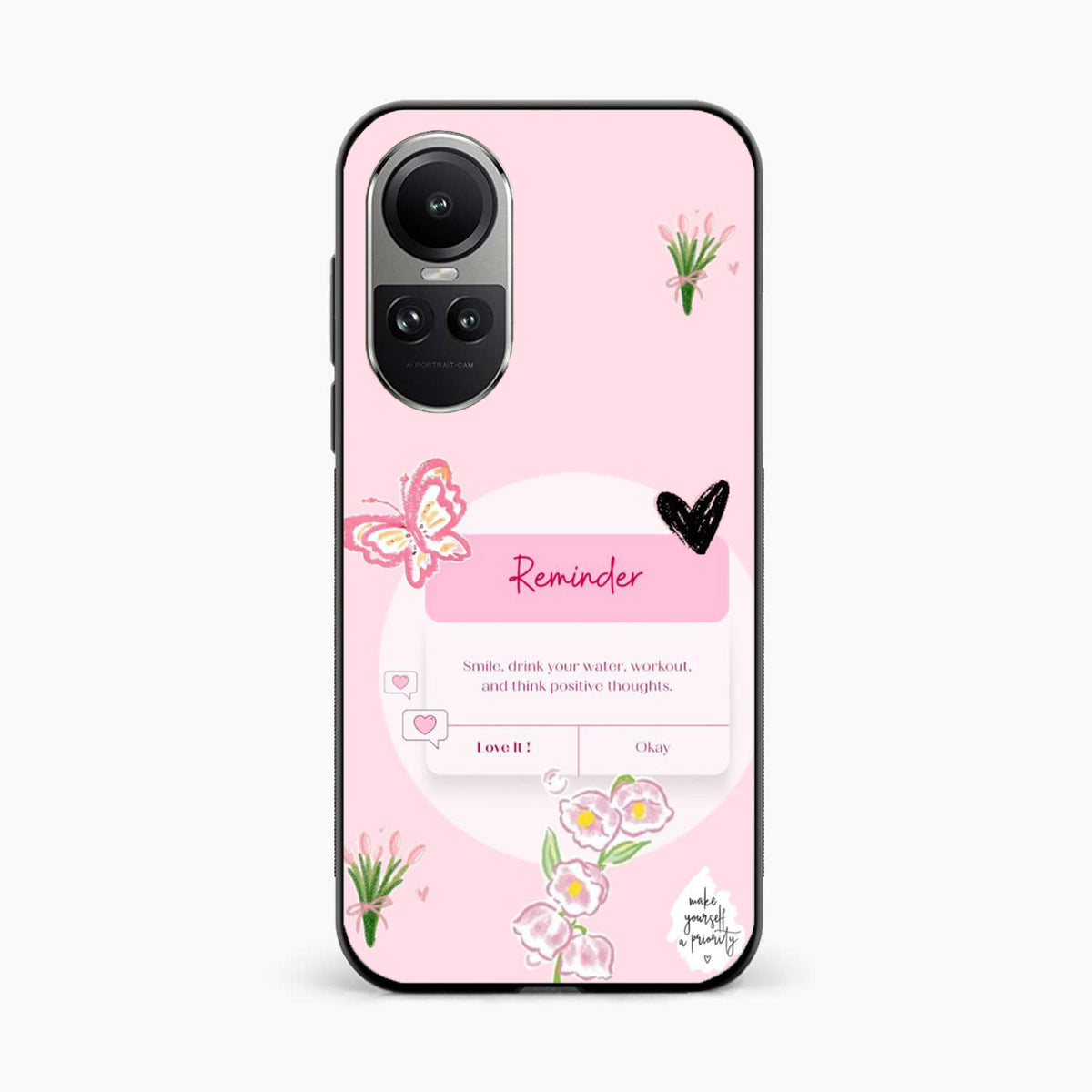 Floral Reminder Oppo Reno 10 Back Cover