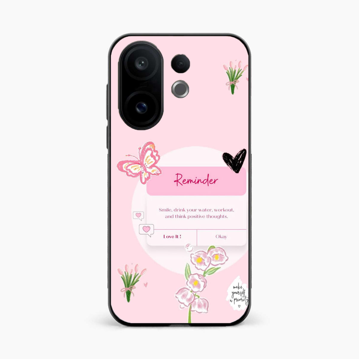 Floral Reminder Vivo V60 5G Back Cover