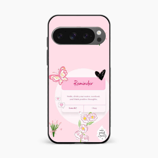 Floral Reminder Google Pixel 9 Pro Back Cover