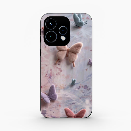 Fluffy Butterfly Oppo Reno 15 5G Aesthetic Back Cover