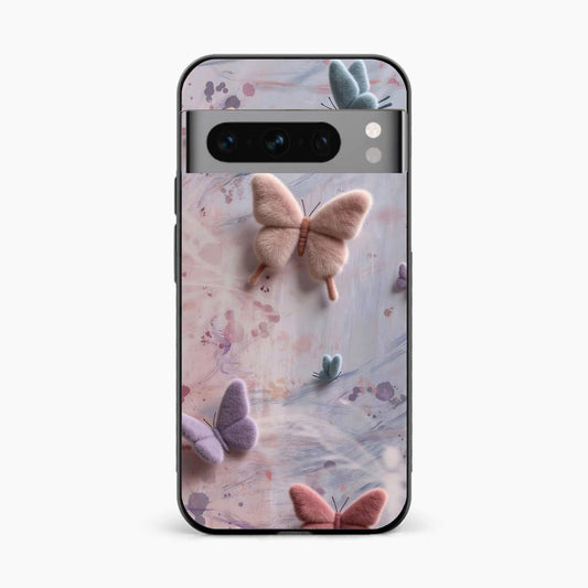 Fluffy Butterfly Google Pixel 8 Pro Aesthetic Back Cover