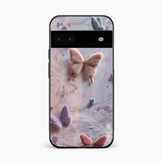 Fluffy Butterfly Google Pixel 8A Aesthetic Back Cover