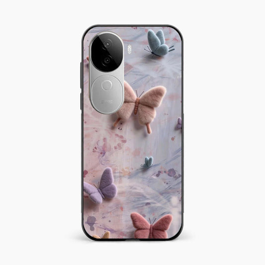 Fluffy Butterfly Vivo V40e 5G Aesthetic Back Cover