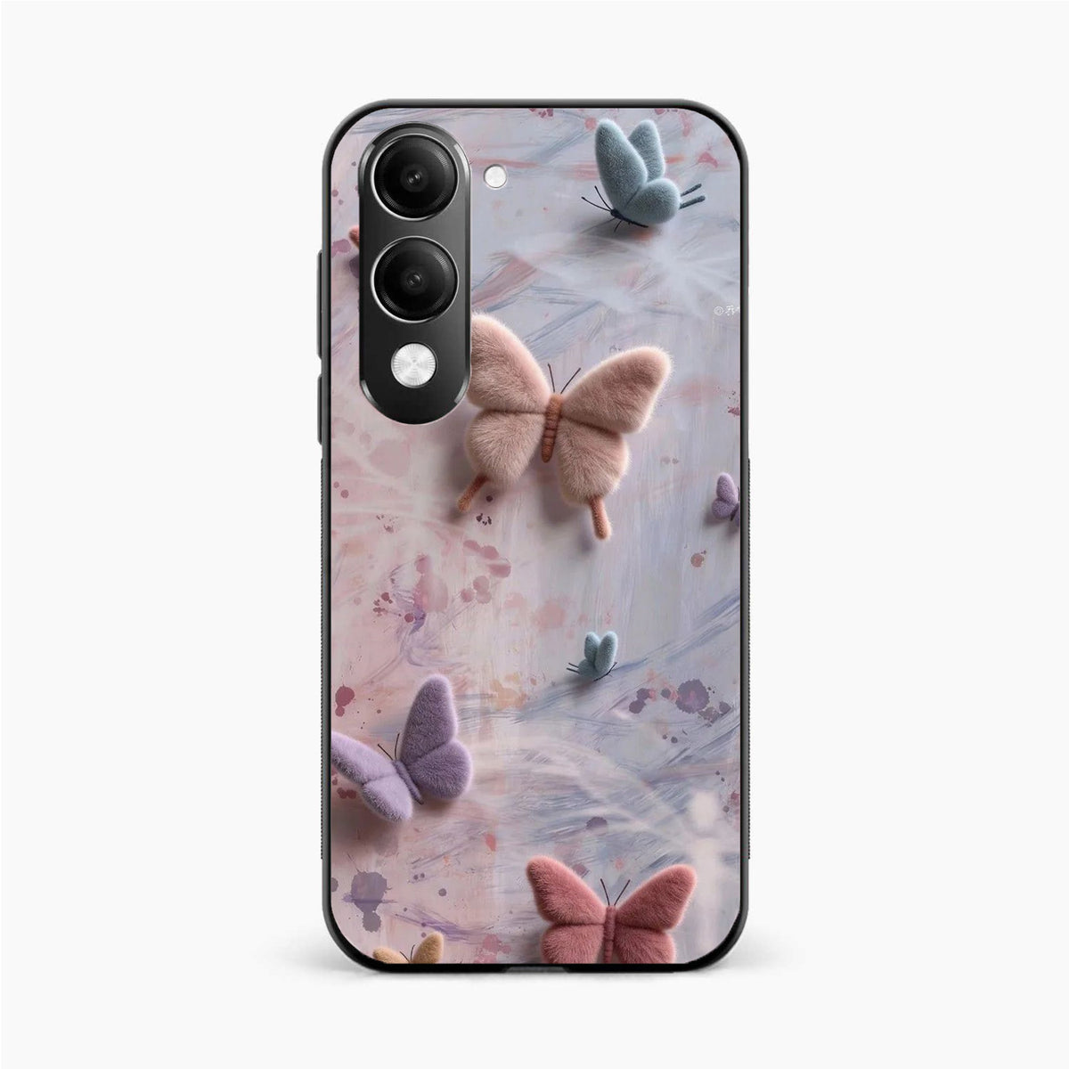 Fluffy Butterfly Vivo Y19 5G Aesthetic Back Cover