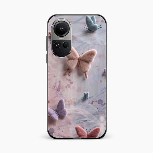 Fluffy Butterfly Oppo Reno 10 Pro Aesthetic Back Cover