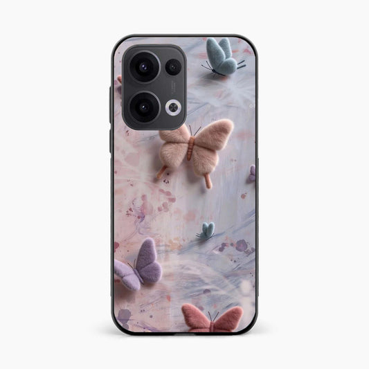 Fluffy Butterfly Oppo Reno 13 5G Aesthetic Back Cover