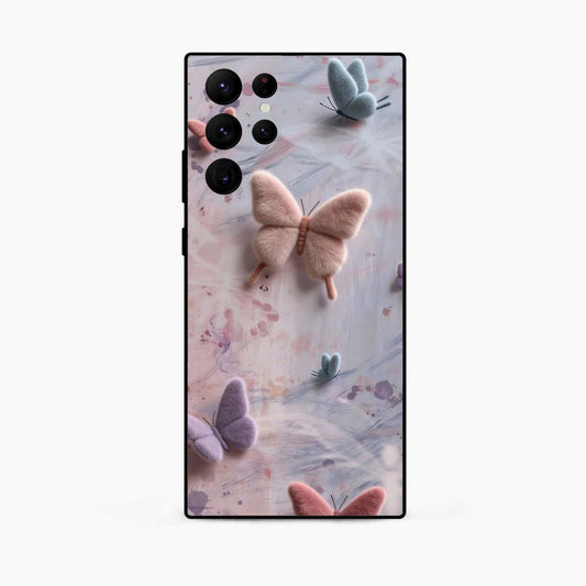 Fluffy Butterfly Samsung S25 Ultra Back Cover