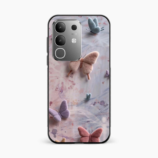 Fluffy Butterfly Vivo T4x 5G Aesthetic Back Cover