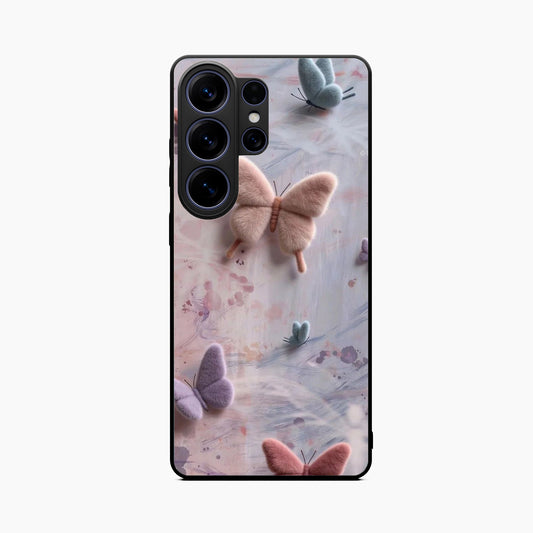 Fluffy Butterfly Samsung S26 Ultra Back Cover