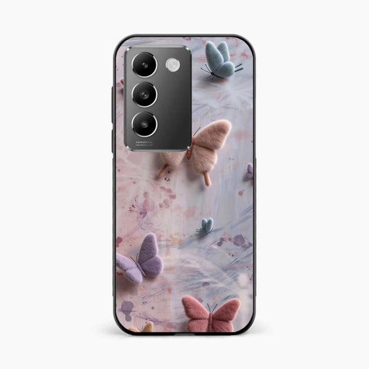 Fluffy Butterfly Vivo T3 5G Aesthetic Back Cover