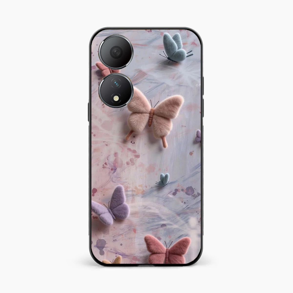 Fluffy Butterfly Oppo A78 5G Aesthetic Back Cover