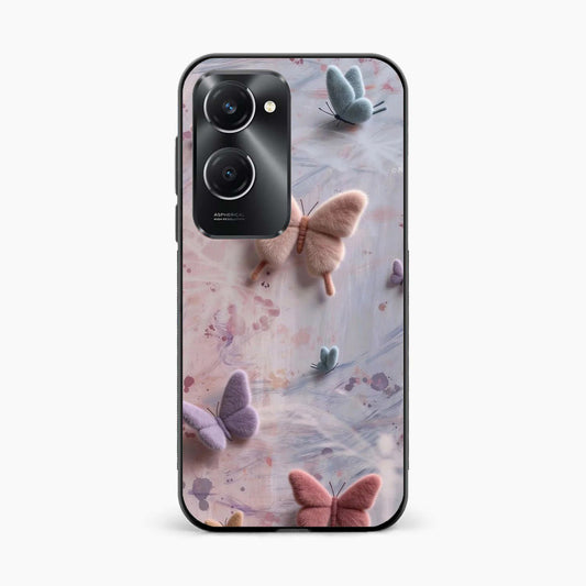 Fluffy Butterfly Vivo Y28e 5G Aesthetic Back Cover