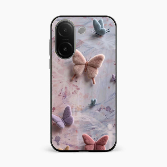 Fluffy Butterfly Vivo V60e 5G Aesthetic Back Cover