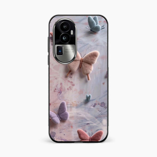 Fluffy Butterfly Oppo Reno 10 Pro Plus 5G Aesthetic Back Cover