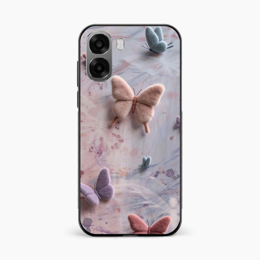 Fluffy Butterfly Oppo K14x 5G Aesthetic Back Cover