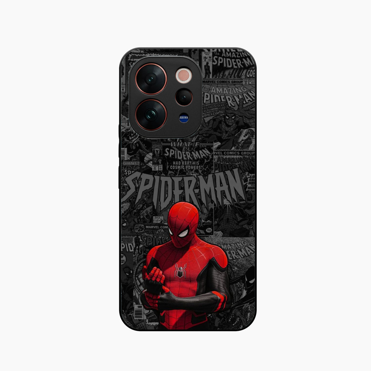 Spider Man Black Theme Vivo V70 Elite 5G Back Cover