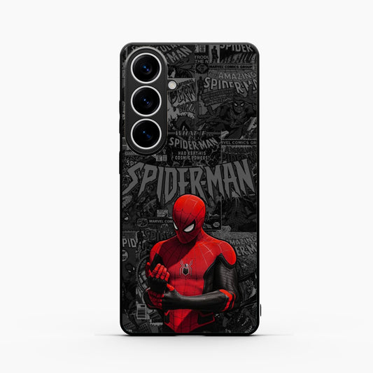 Spider Man Black Theme Samsung S26 Plus 5g Back Cover
