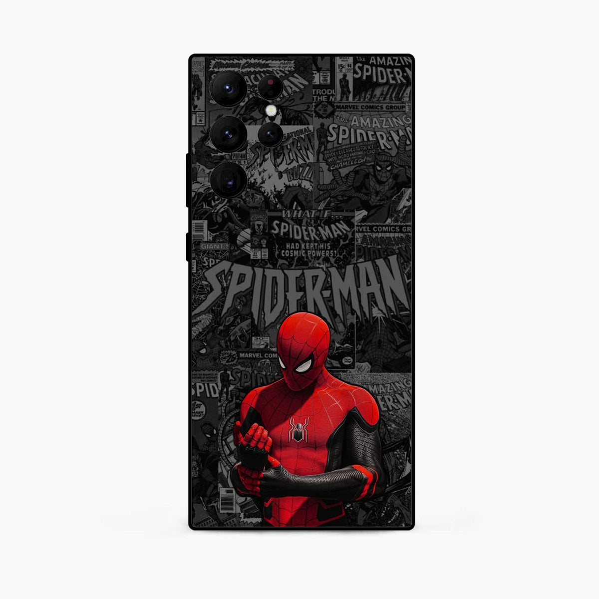 Spider Man Black Samsung S25 Ultra Back Cover