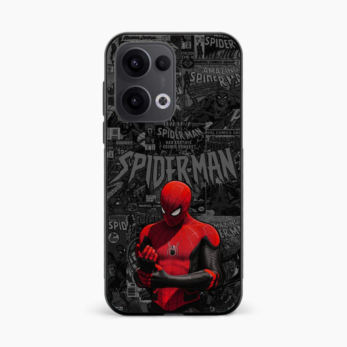 Spider Man Black Theme Oppo Reno 13 5G Back Cover
