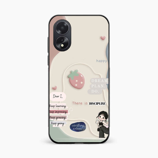 Dream Plan Do Vibes Oppo A38 Back Cover