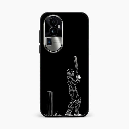 Cricket Minimal Line Art Oppo Reno 10 Pro Plus 5G Back Cover