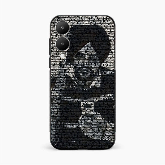 Sidhu Moosewala Minimal Text Art Vivo Y28 5G Back Cover