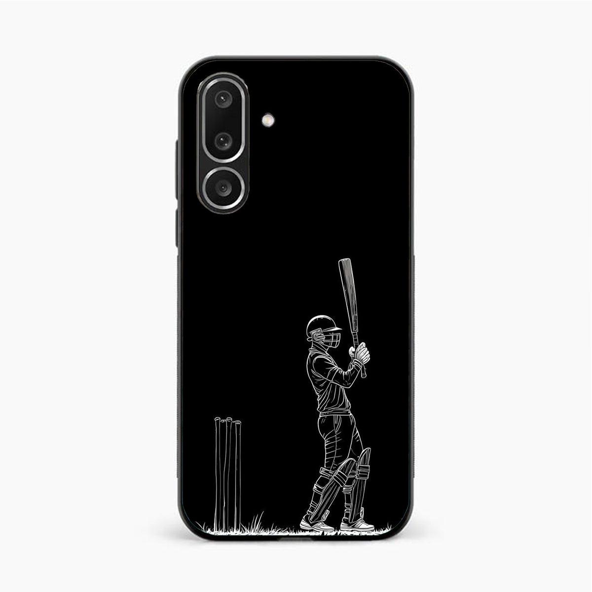 Cricket Minimal Line Art Samsung F56 Back Cover