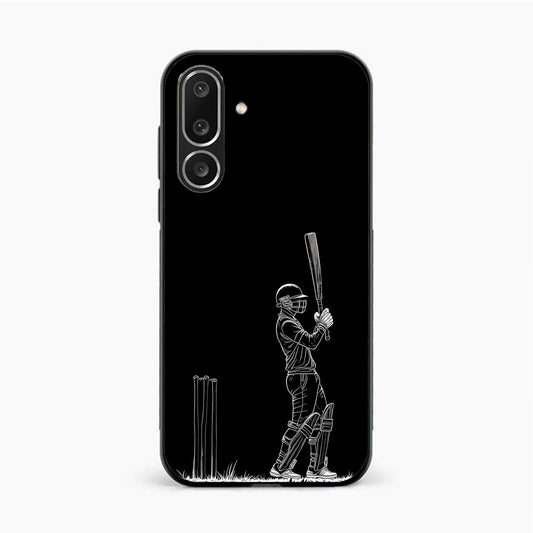 Cricket Minimal Line Art Samsung F56 Back Cover