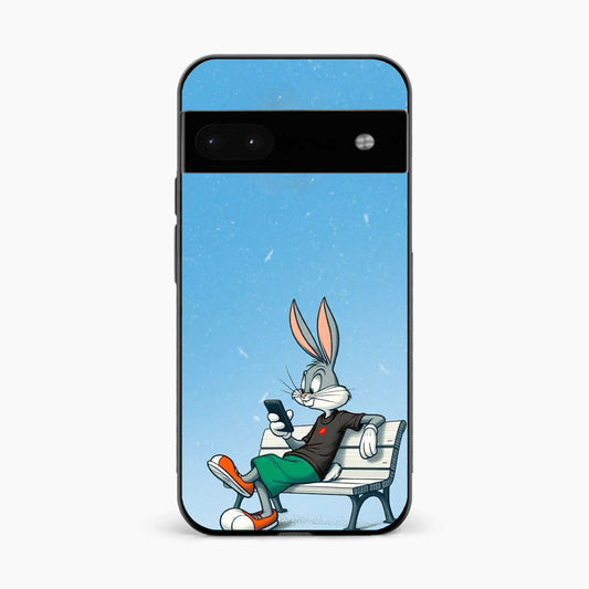 Chill Bunny Aesthetic Google Pixel 8A Back Cover