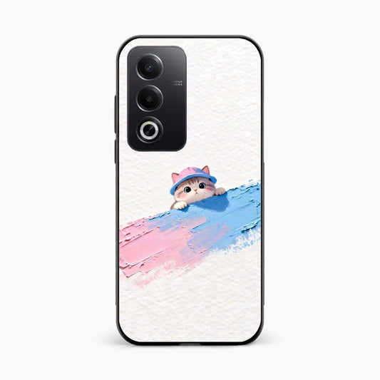 Cute Peekaboo Kitty Oppo A3 Pro Back Cover
