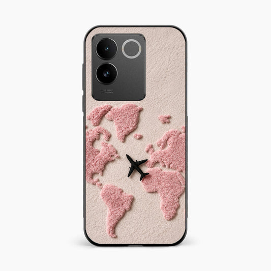 Pink Travel Mood Vivo T2 Pro 5G Back Cover