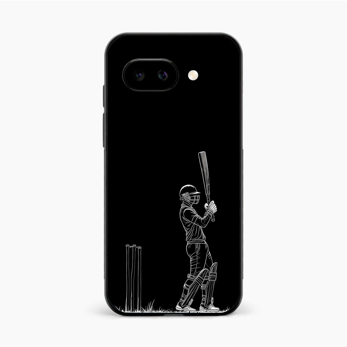 Cricket Minimal Line Art Google Pixel 9A Back Cover