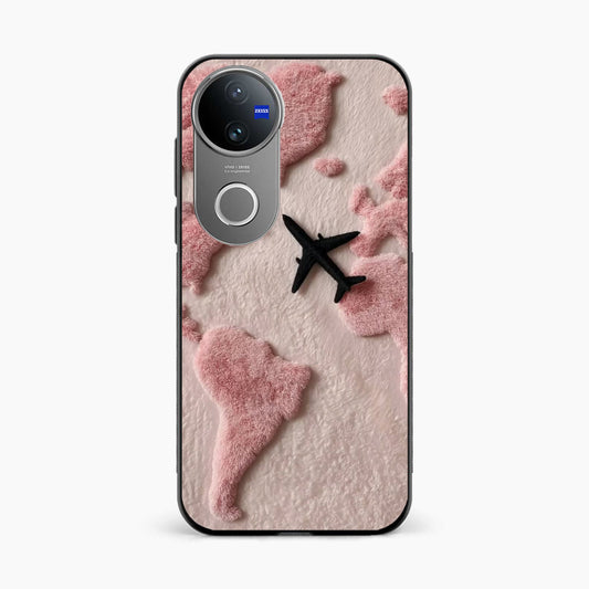 Pink Travel Mood Vivo V50e 5G Back Cover