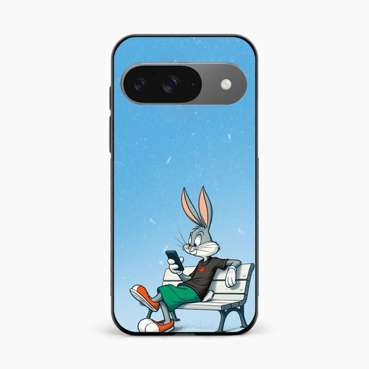 Chill Bunny Aesthetic Google Pixel 9 Back Cover