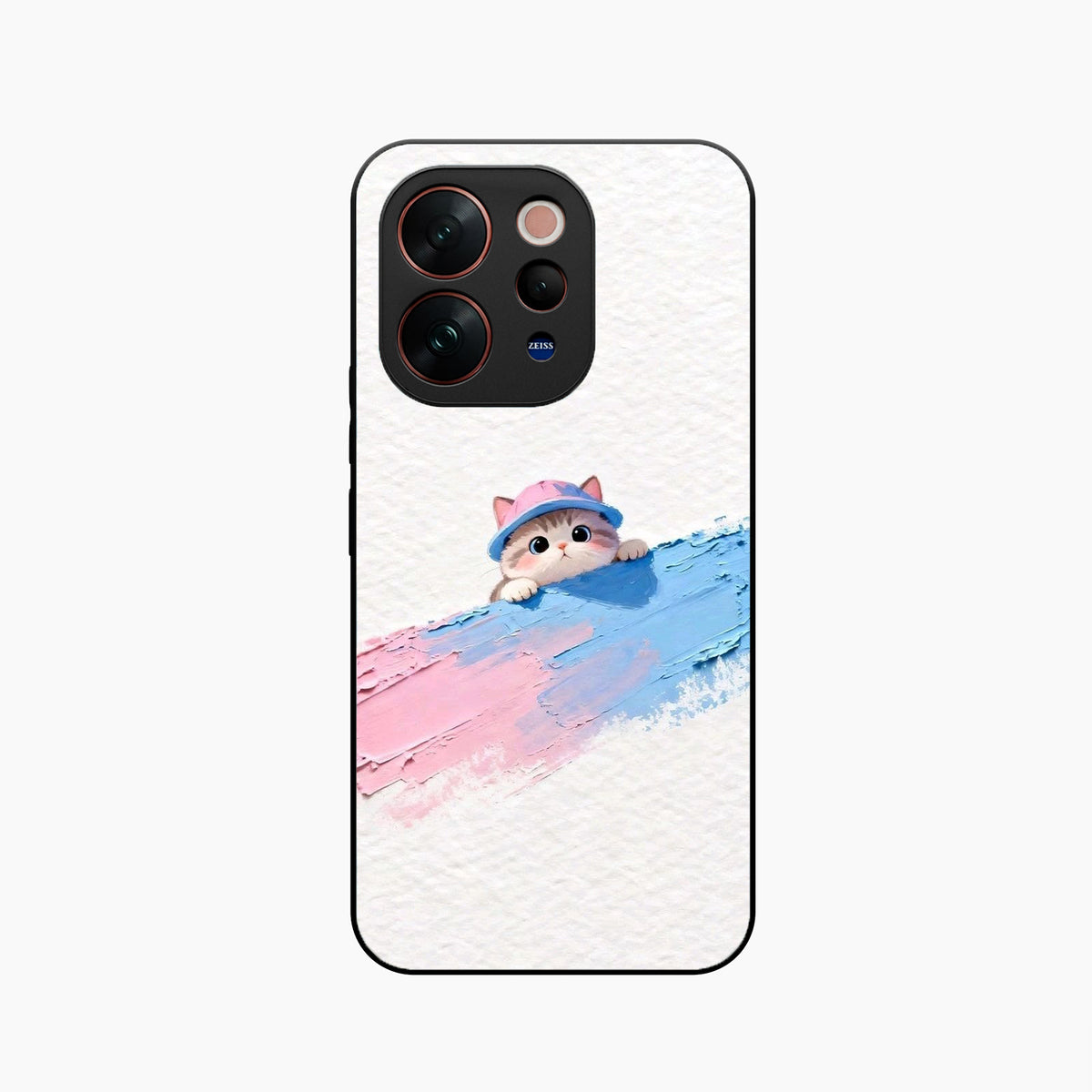 Cute Peekaboo Kitty Vivo V70 Elite 5G Back Cover