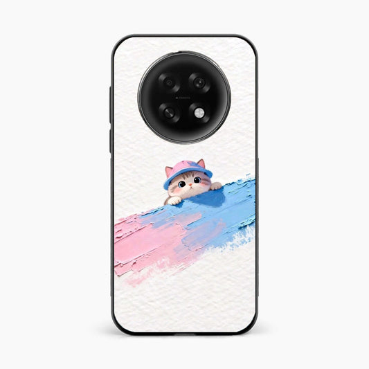 Cute Peekaboo Kitty Oppo F31 Pro Plus 5G Back Cover