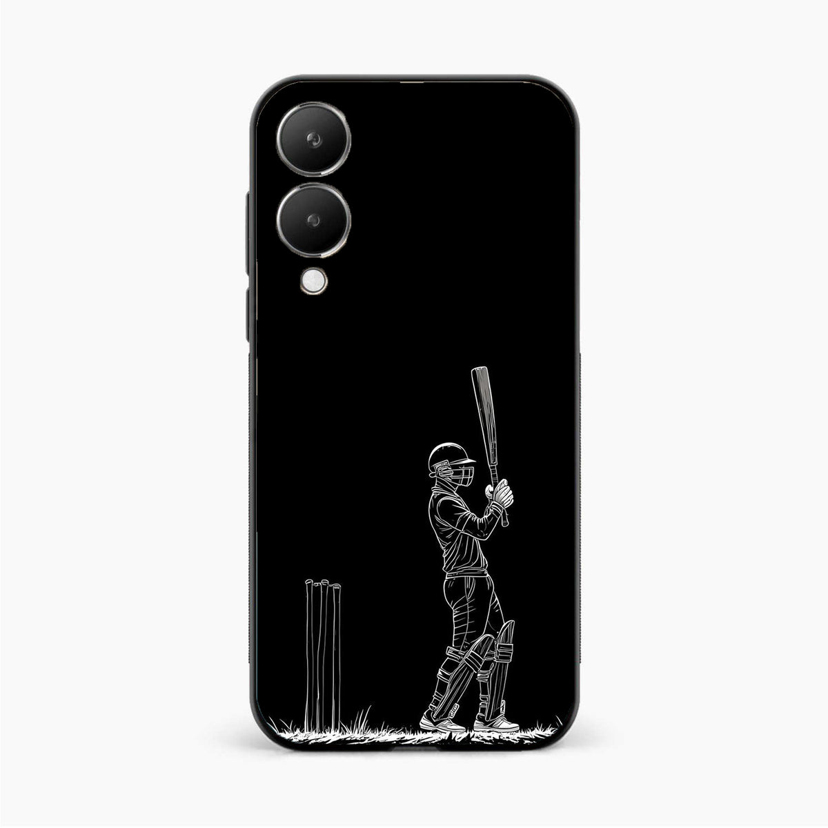 Cricket Minimal Line Art Vivo Y28 5G Back Cover