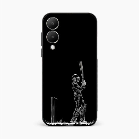 Cricket Minimal Line Art Vivo Y28 5G Back Cover