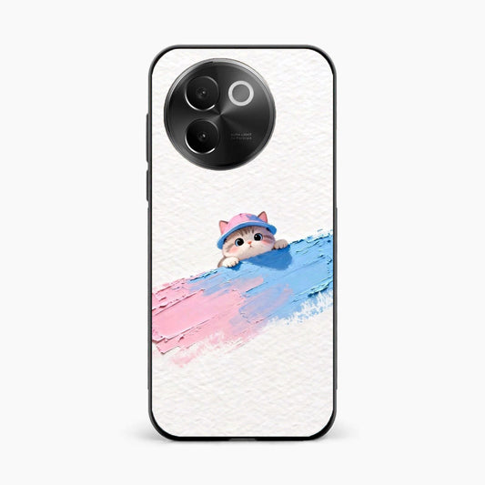 Cute Peekaboo Kitty Vivo V30e 5g Back Cover