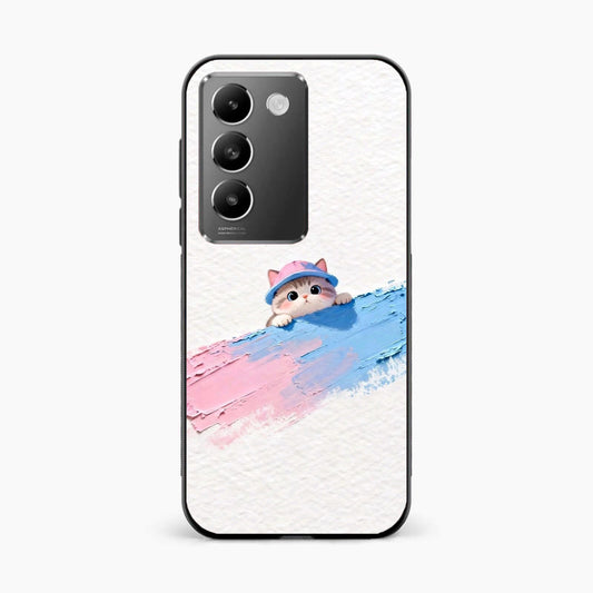 Cute Peekaboo Kitty Vivo T3 5G Back Cover