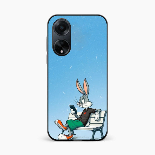 Chill Bunny Aesthetic Oppo F23 Back Cover