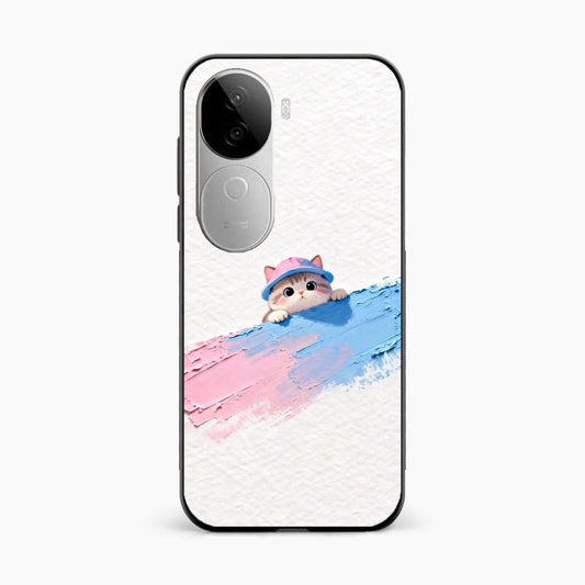 Cute Peekaboo Kitty Vivo V40e 5G Back Cover