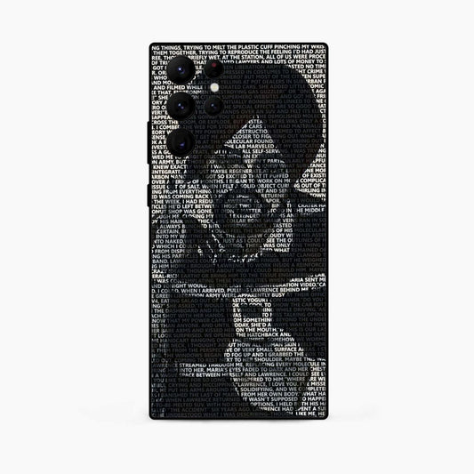 Sidhu Moosewala Minimal Text Art Samsung S25 Ultra Back Cover