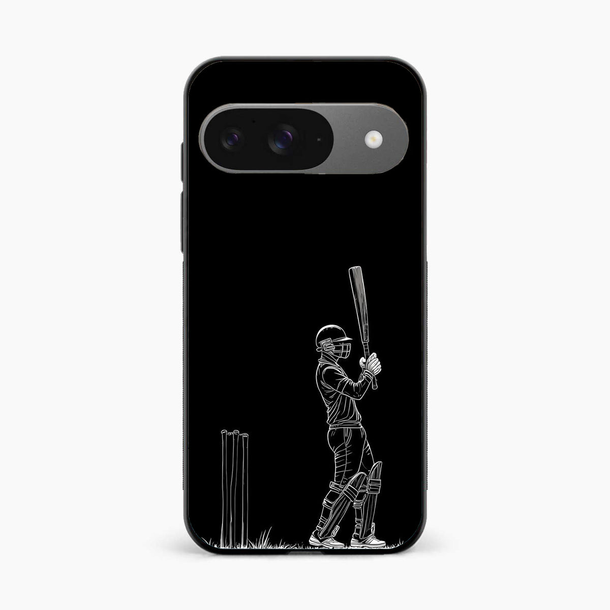 Cricket Minimal Line Art Google Pixel 9 Back Cover