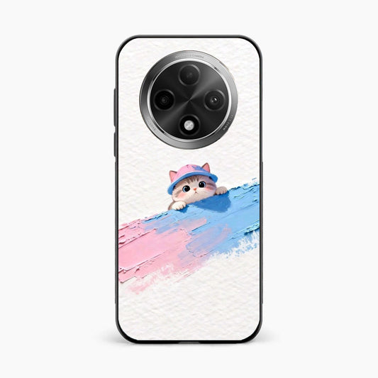 Cute Peekaboo Kitty Oppo F27 Pro Plus 5G Back Cover