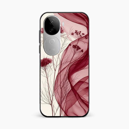 Red Floral Dream Vivo V40e 5G Back Cover
