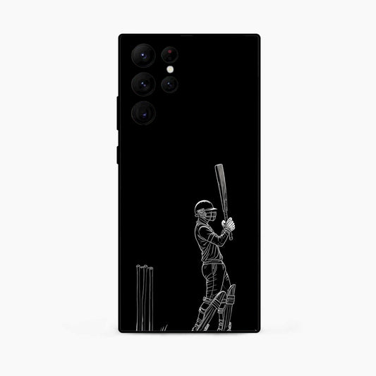 Cricket Minimal Line Art Samsung S25 Ultra Back Cover