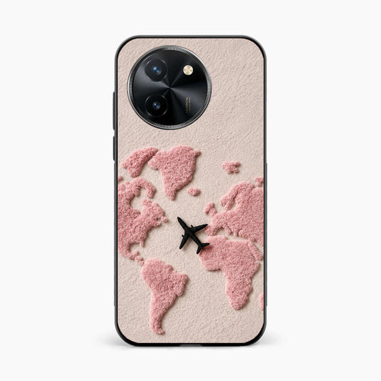 Pink Travel Mood Vivo T3x 5G Back Cover