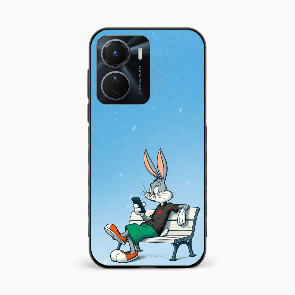 Chill Bunny Aesthetic Vivo Y16 Back Cover