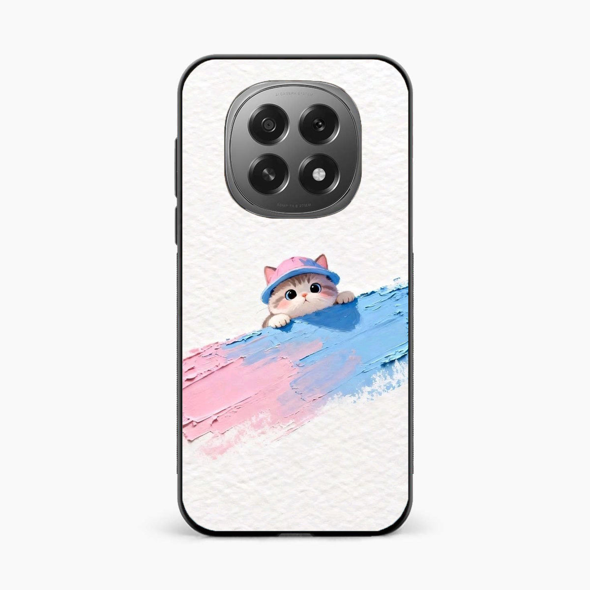 Cute Peekaboo Kitty Oppo F29 5G Back Cover